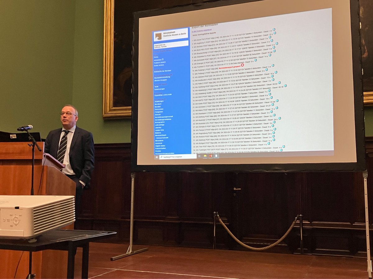 Karsten Dahmen vom #Münzkabinett_Berlin <a href="/kulturSPK/">Stiftung Preußischer Kulturbesitz</a> erläutert die Prinzipien vom IKMK.net  Es ist gelebtes föderales Wirken in Zeiten der digitalen Transformation. <a href="/BundesKultur/">BKM Kultur & Medien</a> <a href="/dfg_public/">DFG public | @dfg_public@wisskomm.social</a> #museumistmehr