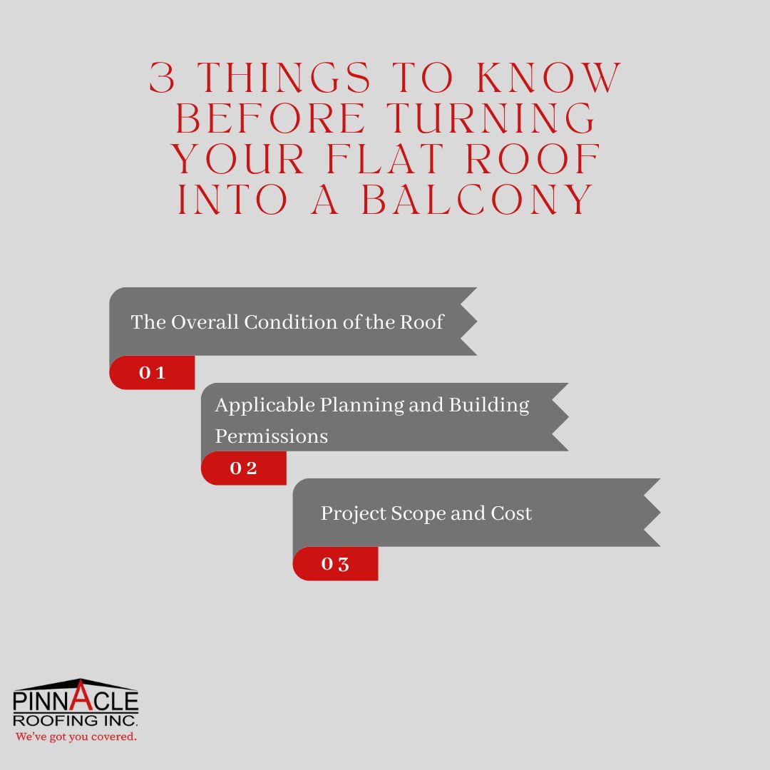 Unlock the secrets to a stunning rooftop oasis with these must-know tips for transforming your flat roof into a breathtaking balcony. 

pinnroof.com/blog/flat-roof…

#PinnacleRoofing #roofing #roofers #roofrepair #roofreplacement #residentialroofing #commercialroofing #roofingcontr...