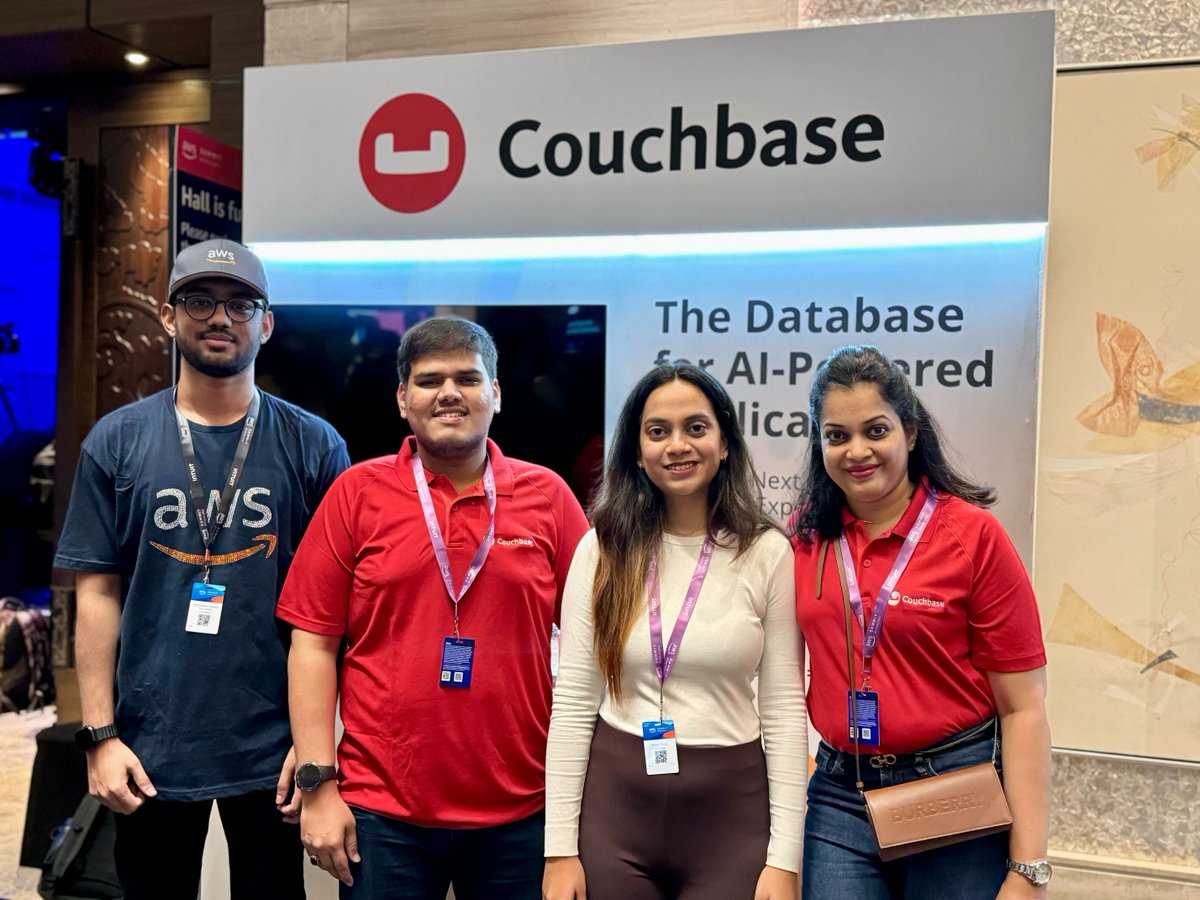 #AWSSummit Bengaluru is a wrap! 🇮🇳 It was a massive success all around with packed keynotes, great meetings at our booth, and a very special welcome to our new #Couchbase Ambassador @Mohtasham7862! See you again next time 👋 @AWS_Partners bit.ly/3TSfGHY
