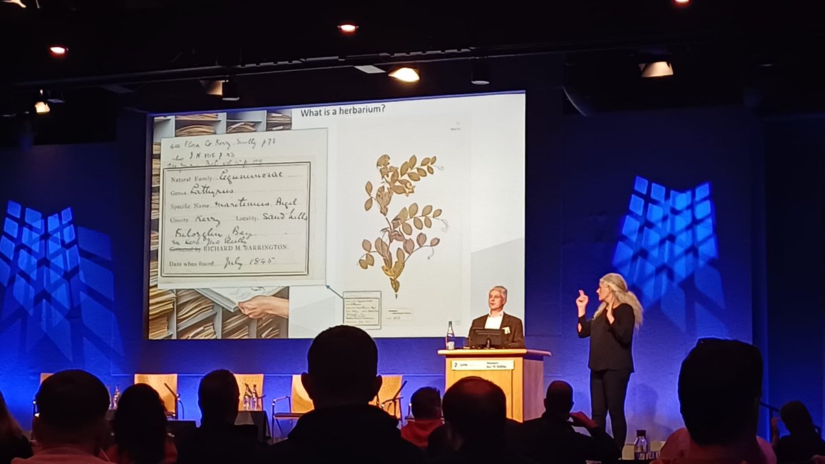 Great talk by @Colin_Kelleher at the @opwireland Biodiversity Conference, showcasing @digiherb2024 , seed bank and various research projects at @NBGGlasnevinOPW . @INTERREG_NWE