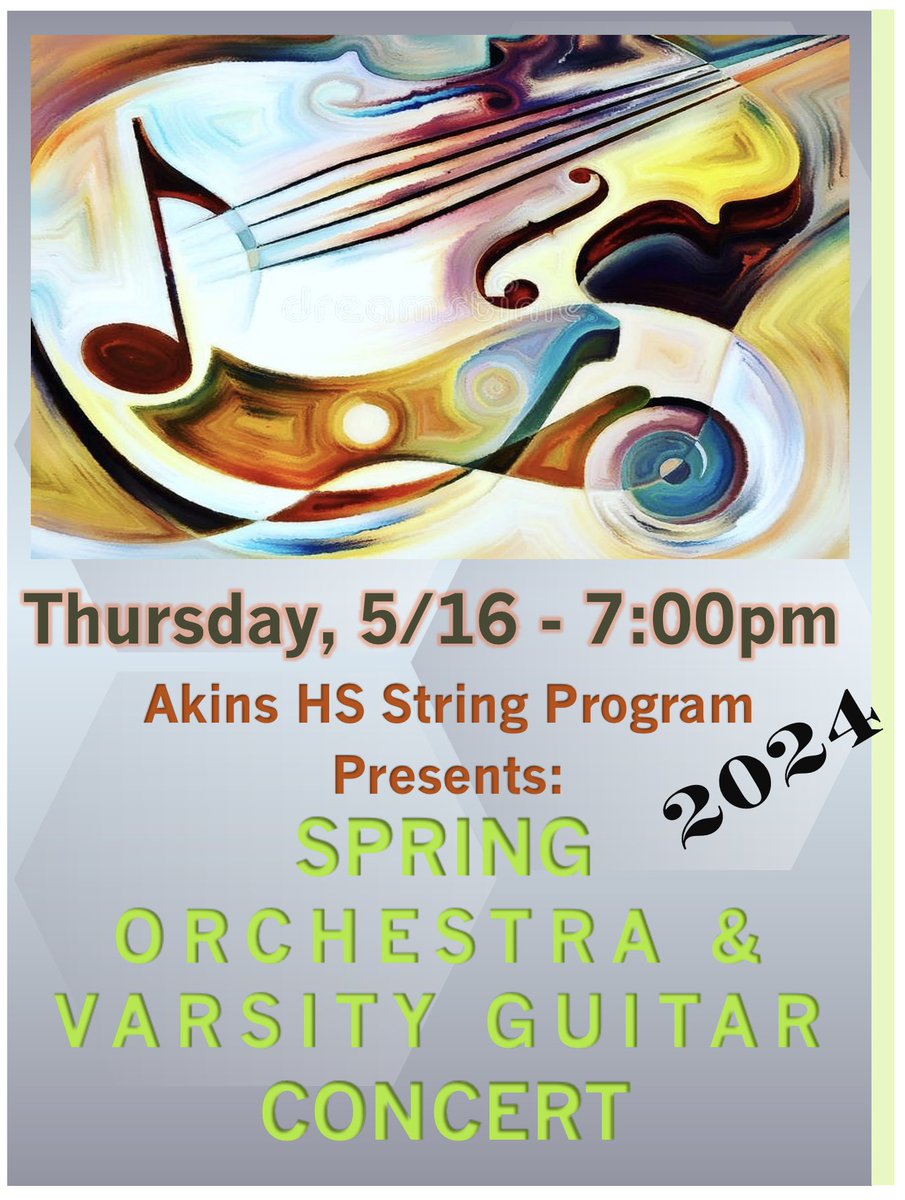 AkinsStrings (@akinsstrings) on Twitter photo Come Celebrate Our Success!
Talent Truly Does Grow Here…
…so come watch it blossom in
The Last Concert of the Year! <a href="/String_Booster/">Akins Strings Boosters</a> <a href="/AkinsAISD/">Akins Early College High School</a> <a href="/AkinsHSFineArts/">Akins HS Fine Arts Department</a> <a href="/AkinsAHA/">AkinsAHA</a> <a href="/mrsjendawson/">Jennifer Dawson</a> <a href="/AkinsMariachi/">Akins Mariachi</a> <a href="/AISDArts/">AISDArts</a> Come Celebrate Our Success!
Talent Truly Does Grow Here…
…so come watch it blossom in
The Last Concert of the Year! <a href="/String_Booster/">Akins Strings Boosters</a> <a href="/AkinsAISD/">Akins Early College High School</a> <a href="/AkinsHSFineArts/">Akins HS Fine Arts Department</a> <a href="/AkinsAHA/">AkinsAHA</a> <a href="/mrsjendawson/">Jennifer Dawson</a> <a href="/AkinsMariachi/">Akins Mariachi</a> <a href="/AISDArts/">AISDArts</a>