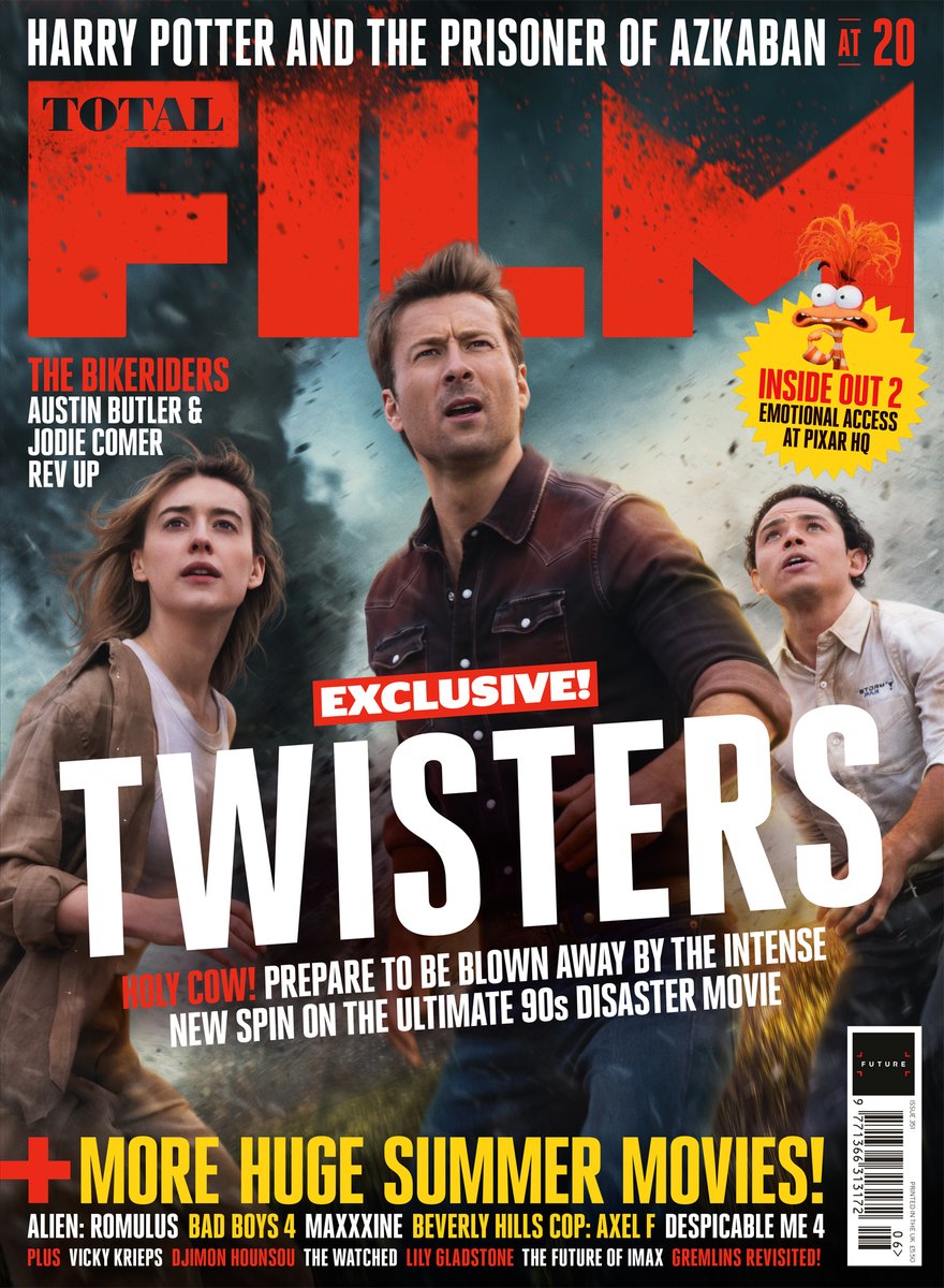 Exclusive: The ultimate 90s disaster movie is back. Twisters is on the cover of the upcoming issue of Total Film magazine!

The subscriber-exclusive cover is in the mail to subs now; the newsstand cover (right) hits shelves on Thursday, 23 May!