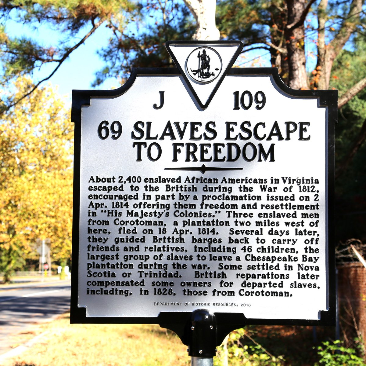 By far one of my favourite parts of researching 'Black Redcoats' was finding the at times still somewhat awkward ways this aspect of the War of 1812 - the liberation of enslaved people by British forces is remembered in the US. 'Don't worry reader, we got compo!' #historymatters