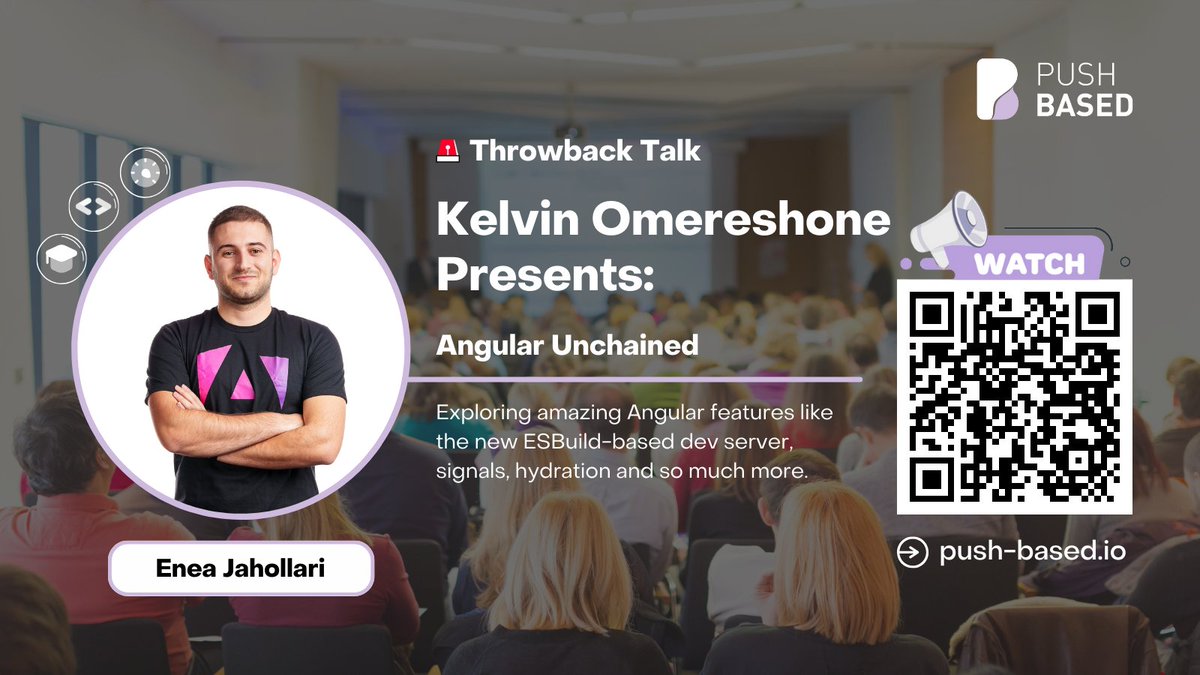 PushBased's tweet image. 📢 Throwback to @enea_jahollari&apos;s session on &apos;Angular Unchained&apos; with @Dominus_Kelvin!

🎥 Missed it? Catch up now:
youtube.com/watch?v=gyTQ1r…

➡️ Unpack #Angular features like the #ESBuild-based dev server
➡️ Discover signals, hydrations
...and more!