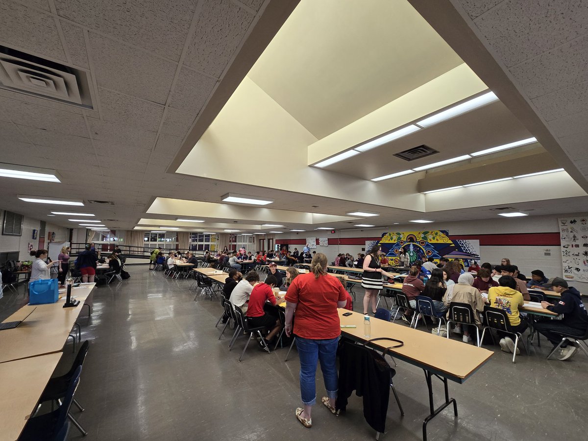 Getting our Math Competition underway! What an amazing group of mathematicians from grades 9 to 12!  <a href="/GEDSB/">Grand Erie District School Board</a>