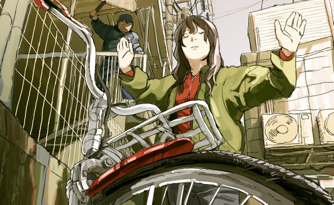 「1boy bicycle」 illustration images(Latest)