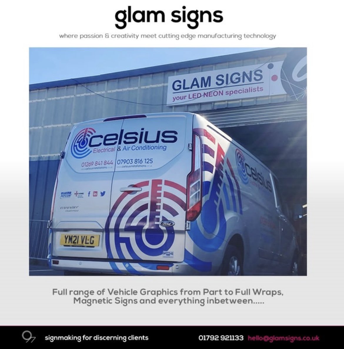 New van sign written and ready to be racked out🤩⚒️