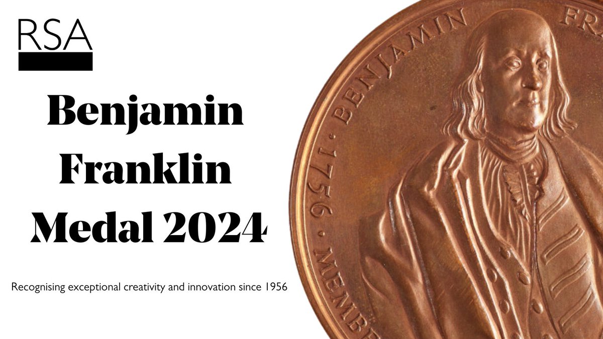 #Didyouknow? Now in its 68th year, the Benjamin Franklin Medal has recognised exceptional creativity and innovation since 1956. We’re looking forward to announcing who the next recipient very soon!