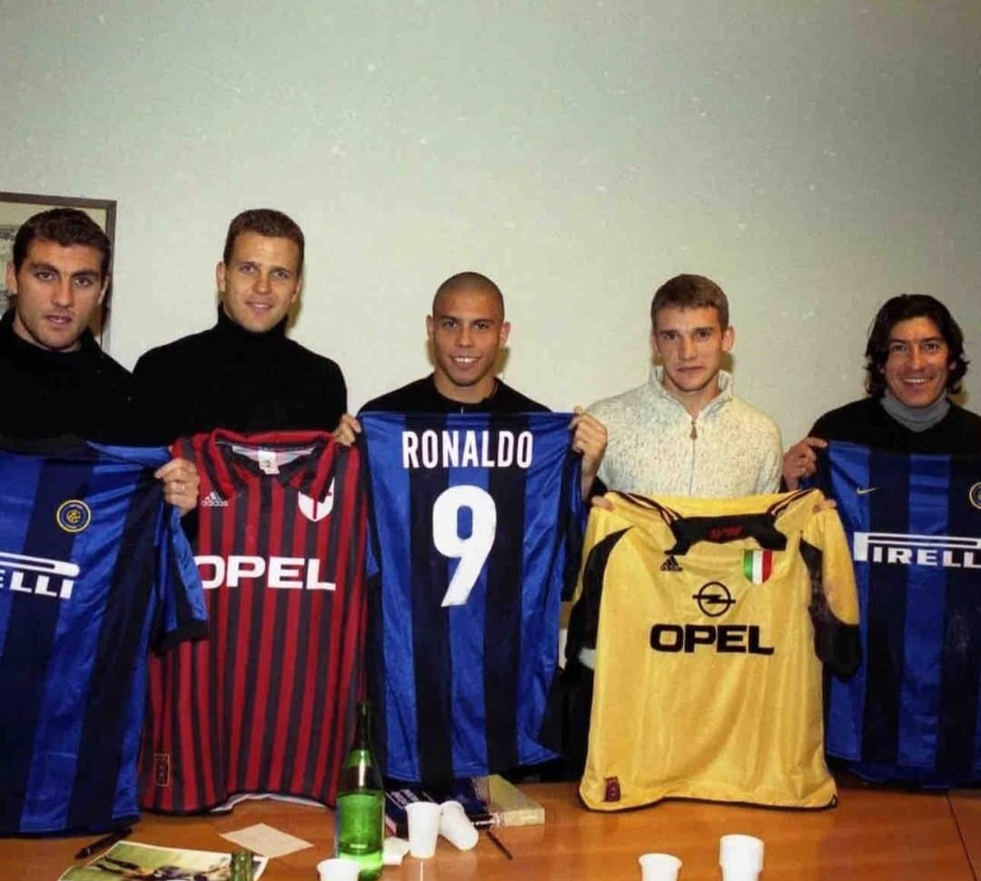 The firepower in Milan in 1999. 🔥🧨