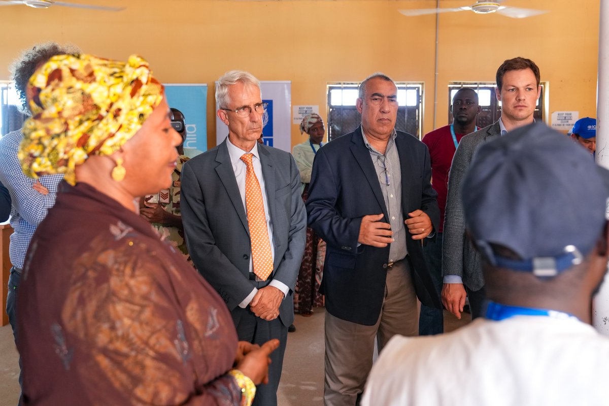UNDP Nigeria (@undpnigeria) on Twitter photo This week, we were honoured to have the Ambassador of the 🇳🇱 to 🇳🇬, Mr. Wouter Willem, alongside delegations from <a href="/GERinNigeria/">Germany in Nigeria</a> & <a href="/EUinNigeria/">EU in Nigeria 🇪🇺🇳🇬</a>, in Borno State.
Their mission began with a visit to Hajj Camp in Maiduguri to learn about our reintegration efforts in the region. This week, we were honoured to have the Ambassador of the 🇳🇱 to 🇳🇬, Mr. Wouter Willem, alongside delegations from <a href="/GERinNigeria/">Germany in Nigeria</a> & <a href="/EUinNigeria/">EU in Nigeria 🇪🇺🇳🇬</a>, in Borno State.
Their mission began with a visit to Hajj Camp in Maiduguri to learn about our reintegration efforts in the region.
