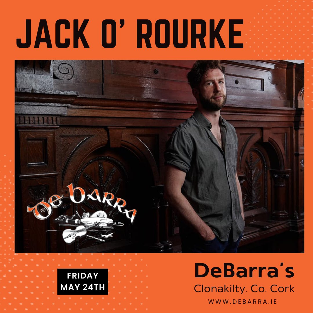 Next week @JackORourkes & band play @DeBarraFolkClub Clonakilty with guest @polly_barrett. Friday May 24th. Book at debarra.ie/event/jack-o-r… linktr.ee/artistsinbloom