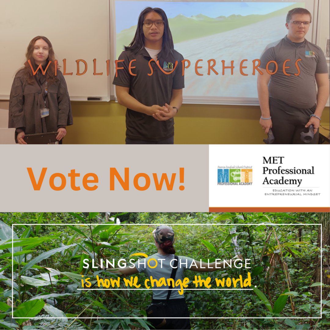 MET Professional Academy project ' Wildlife Superheroes' is a finalist in the @NatGeo Slingshot Challenge! Vote for 'Wildlife Superheroes' today! loom.ly/KzUfroc #WhereStudentsLead #capsnet