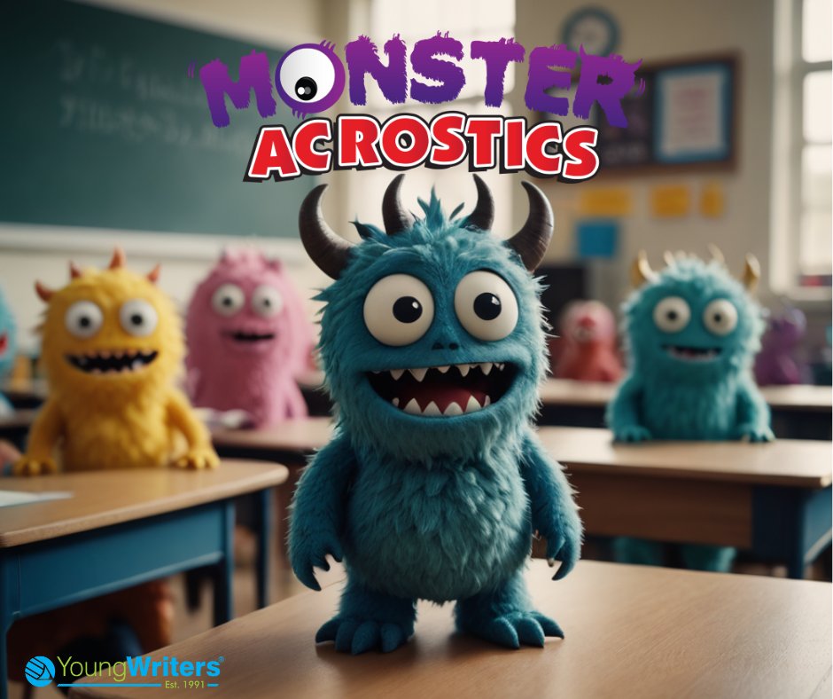 We're nearly halfway through the summer term - are your pupils turning into little monsters? Distract them from mayhem by getting them to write a fun monster acrostic! They'll love it! youngwriters.co.uk/comp/monster-a…