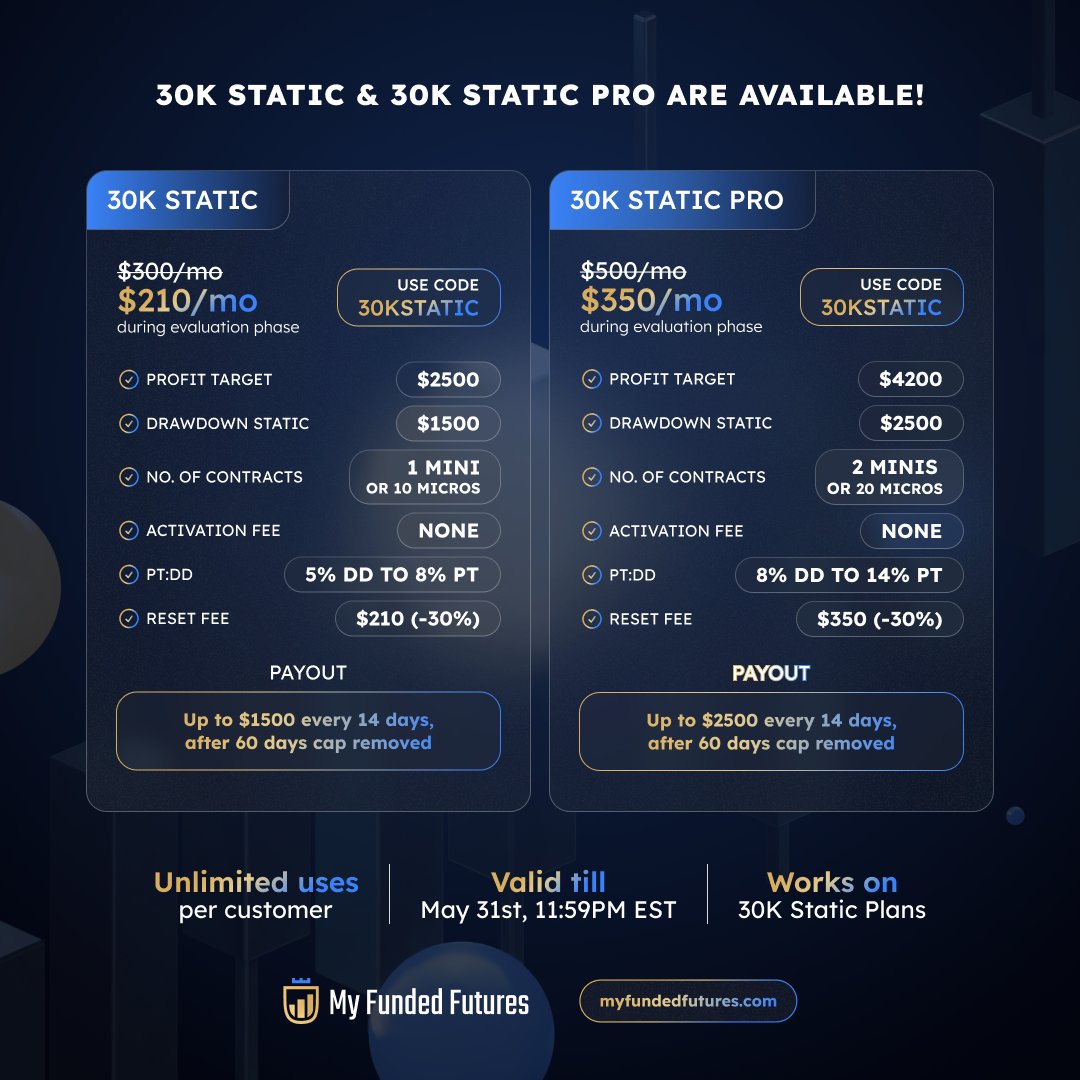 🚀 Exciting news! Our 30K Static & 30K Static Pro plans are now available with special discounts during the evaluation phase! 💸 🔹 30K Static: $210/mo (use code 30KSTATIC) 🔹 30K Static Pro: $350/mo (use code 30KSTATIC) 🔗 Don't miss out! Unlimited uses per customer, valid