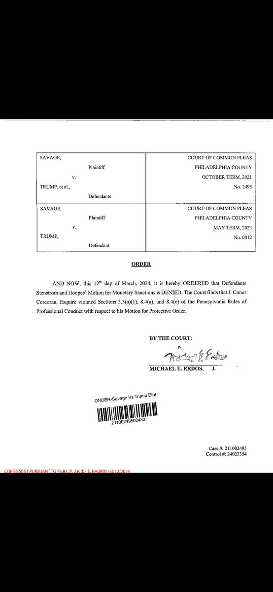 Not only did we win Savage V Trump et al , as co-defendants of President Trump and Mayor Guiliani, we were offered a settlement and said HELL no. Because we did not settle ,they dropped the case, which also dropped a $1 million dollar default judgement against Rudy and the case