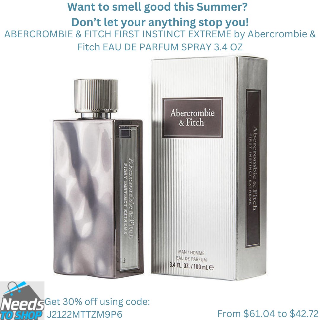 What to smell good this summer? needstoshop.com/abercrombie-fi… Get 30% off till May 31 using code: J2122MTTZM9P6 #fragay #fragance #perfume #abercrombiefitch #firstinstinct #luxuryfragarance #perfumecollection #fragrancecollection #cologne #fragrancelover