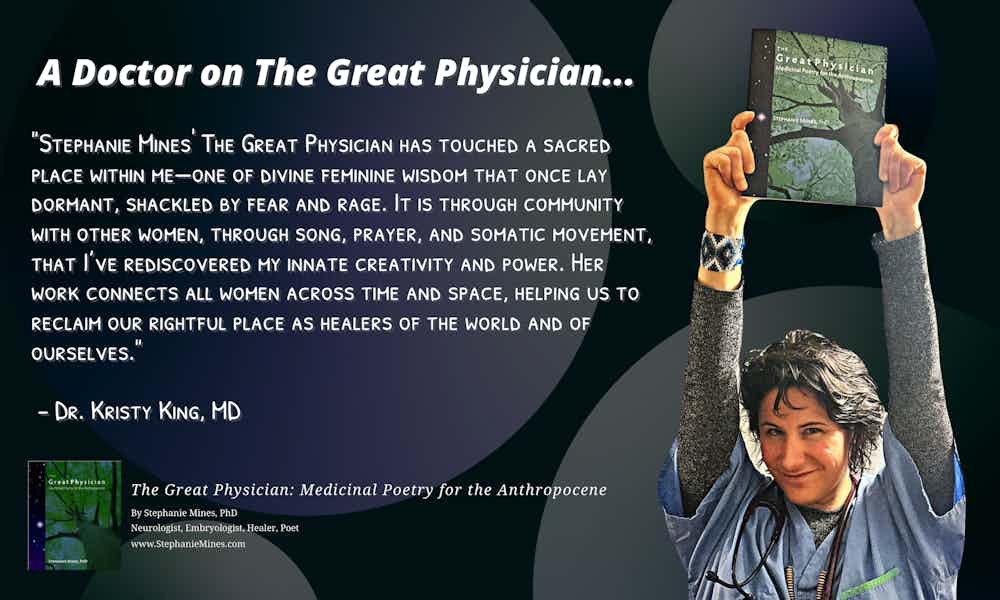 This new collection of poetry by Stephanie Mines is truly 'medicinal' poetry for reclaiming our sacred feminine. Read more: stephaniemines.com Buy the book for a discount directly from Kindred World Publishing House: shop.ingramspark.com/b/084?XQKBMkpr… #healing #trauma #sacredfeminine