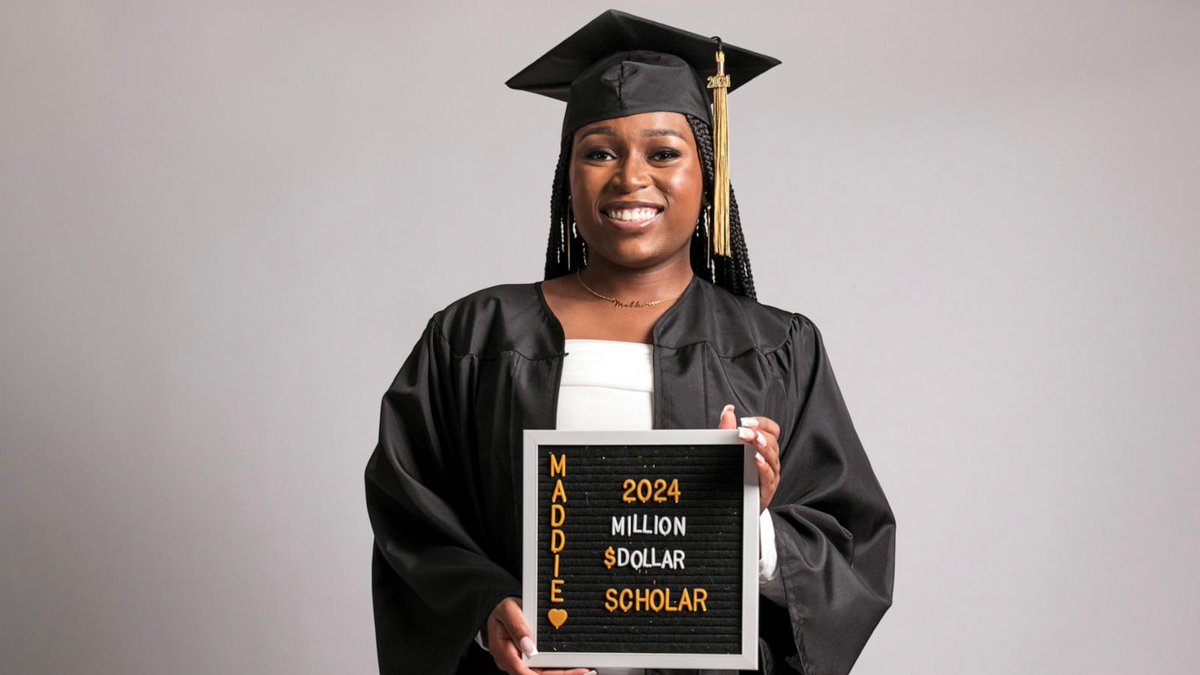 Shoutout to Madison Crowell from Hinesville, Georgia who was accepted into more than 230 schools and earned nearly $15 million in scholarships.