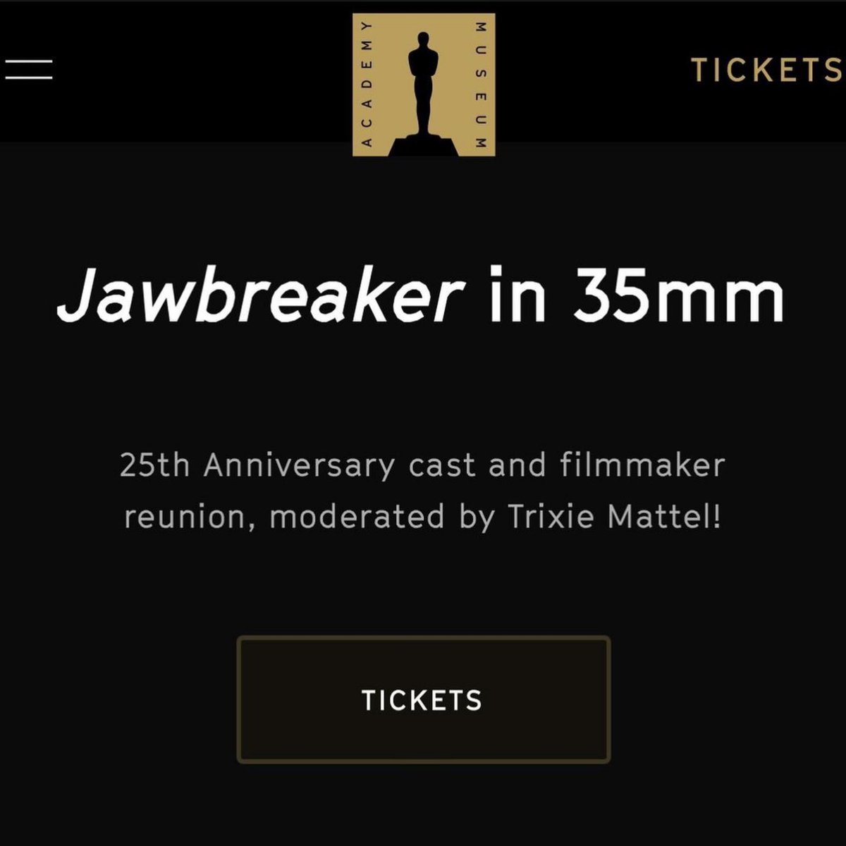 Who is Vylette? Find out July 12 at the 25th Anniversary of Jawbreaker on 35mm at the @AcademyMuseum’s Geffen theater with a cast reunion moderated by @trixiemattel.