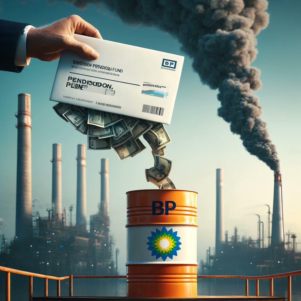 🚨It's shocking that #Sweden's Pension Fund #AP4 has increased its investment in @bp_plc. We need our hard-earned pension funds to support sustainable solutions, not #FossilFuels! 🌍 Send Climate Warning ⚠️ and help #MovetheMoney 👇 app.wedonthavetime.org/posts/2f06184a…