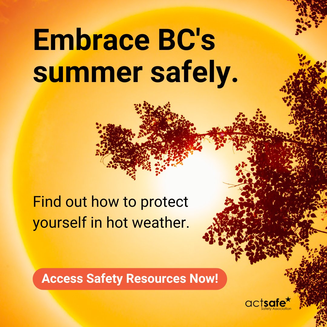 When working outdoors this summer, be prepared for hot, uncomfortable, and smoky conditions due to wildfires. 

Discover essential precautions and resources to protect your health during hot weather months.

Download Safety Resources Now! Visit our website for more info.