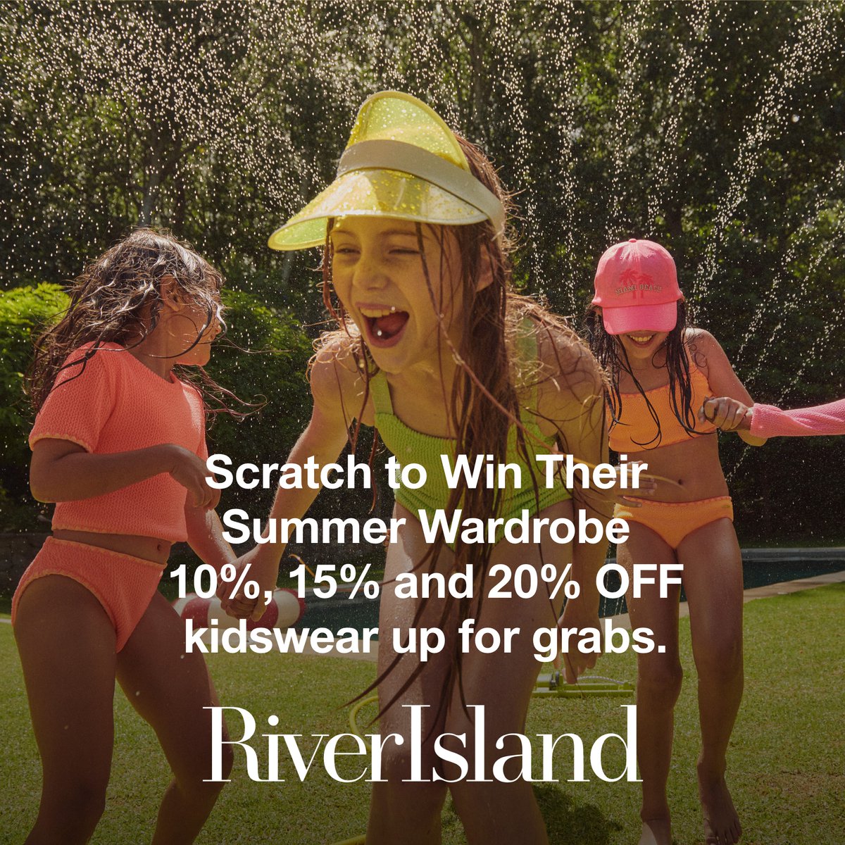 Win your little one’s summer wardrobe with @riverisland 🎉 Pop in store between Fri 17 - Sun 26 May to be in with a chance of receiving a surprise scratch card to with 10%, 15% and 20% off kidswear up for grabs, not to mention an entire wardrobe for one lucky winner! 😎