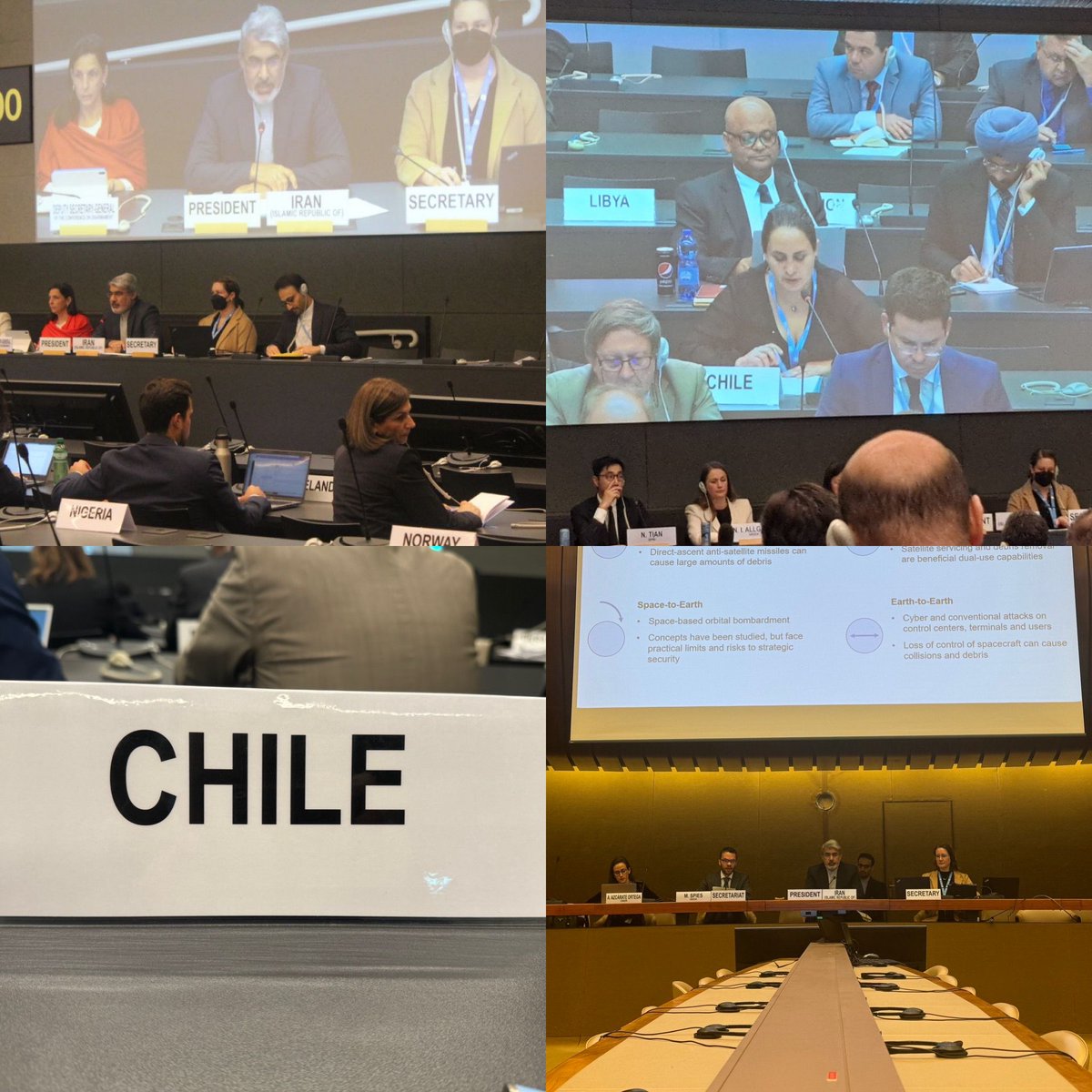 En la Conferencia de Desarme, Chile apela a revitalizar el multilateralismo como único medio para trabajar por la seguridad global y un desarrollo justo y sustentable. El Derecho Humanitario y el respeto a los #DDHH son la base de la paz @ODA_Geneva #CDPartII @Minrel_Chile @UN