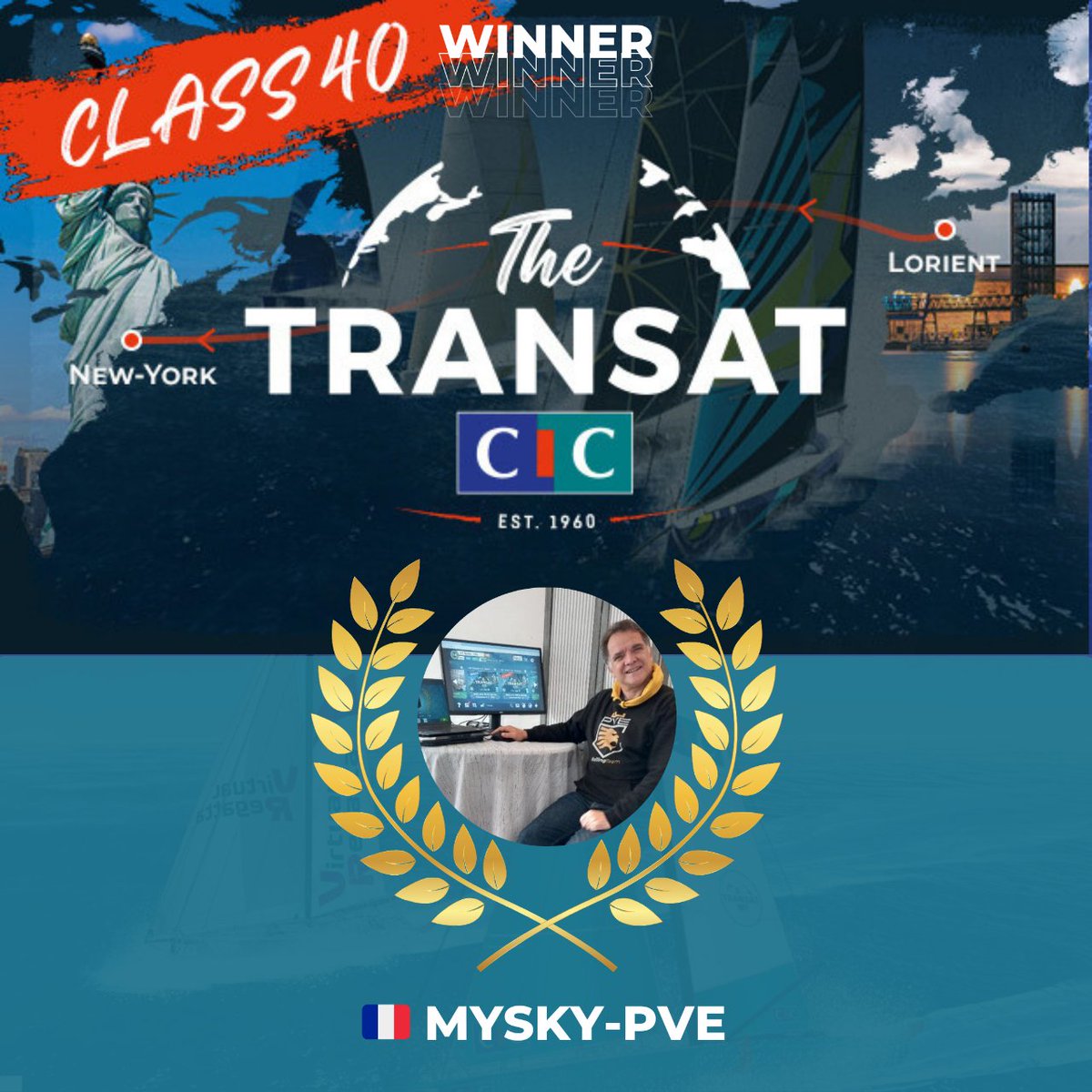 🏆 Triomphe stratégique pour MySky - PVe dans la Transat CIC Class40, avec une navigation audacieuse et une victoire d'équipe remarquable.

La victoire individuelle devient une célébration collective de l'équipe PVe 🙌