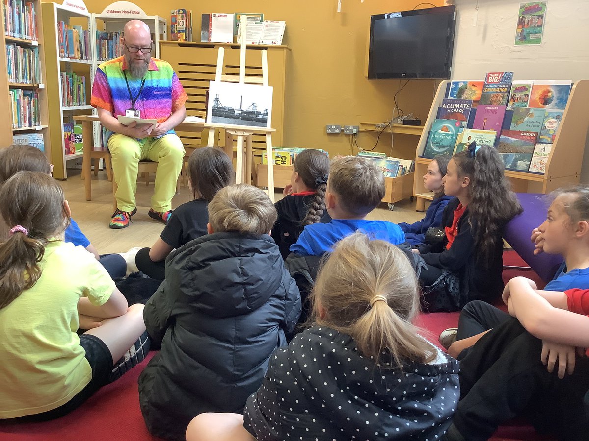 MrsRB_Thatto's tweet photo. We thoroughly enjoyed our trip to Thatto Heath Library today.  Thank you for the great talk about local history.  #ThattoHeathPrim_4RB  @STHLibraries https://t.co/J7VCw4PV11