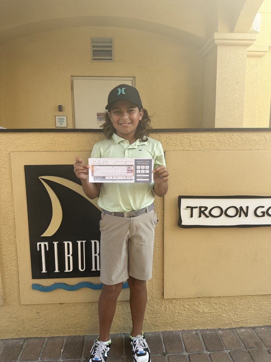 Congratulations to Romeo Ingui and Bodie Palmer on leveling up at our @troon Tiburón Golf Academy @Op36Golf . We deliver results. Call our staff at 239-593-2201 and schedule your next game improvement session. #golf #instruction #improvement #results #wedeliver #bekind