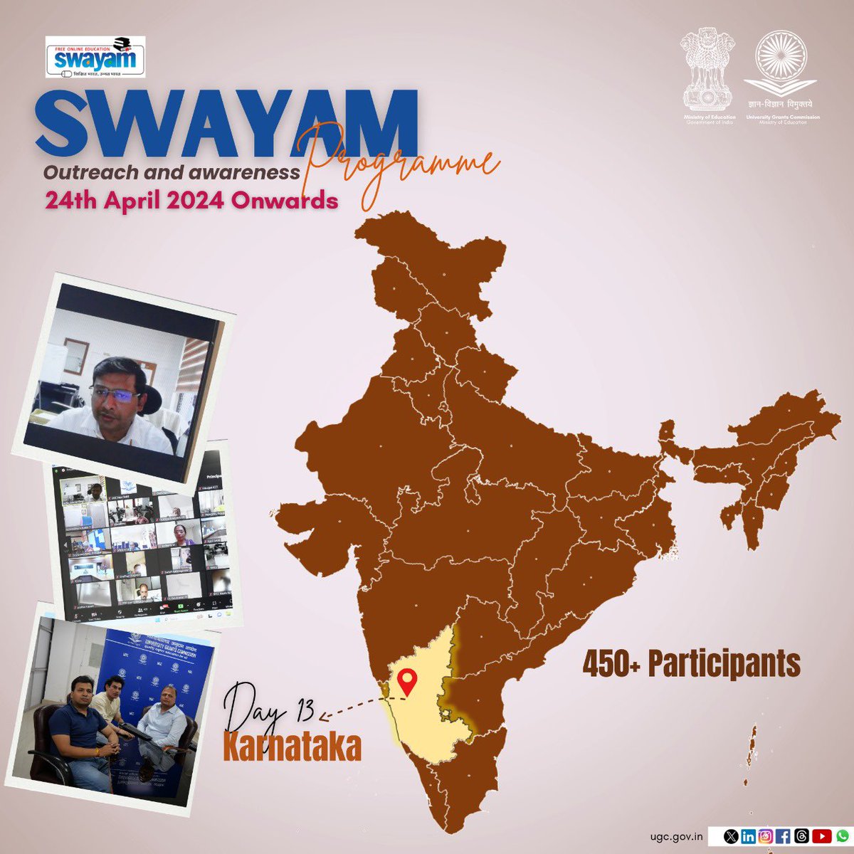 📢UGC Updates: SWAYAM Outreach & Awareness Programme, Day 13 Sh. @gaurav_gsingh, Director (TEL), Ministry of Education, along with UGC Officials, engaging with VCs, Principals, SWAYAM Local Chapters, and NEP SAARTHIs, sharing ideas, best practices, and insights on SWAYAM