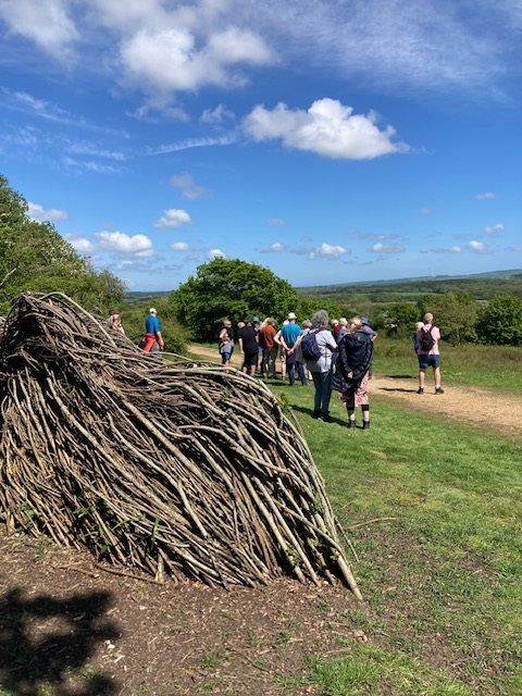 Thank you to Rachael from @gifttonature for hosting yesterday's 'Golden Hill Country Park Walk', where 31 walkers learnt more about the site's flora and fauna and its military past.🌿🥾 📸Thanks to Diane Cooper for the photo! #IsleofWight #IOW #IWWF24 @VisitIOW