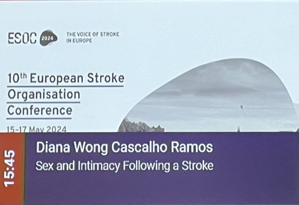 «Sex and Intimacy Following a Stroke », Diana Wong Cascalho Ramos (Lisboa,Portugal) 
Emotion session with @DianaWongRamos1 who gives us her story and an incredible life lesson! And its conclusion so true: LOVE is all❤️
#stroke #avc #lifeafterstroke #strokesurvivor #strokematters