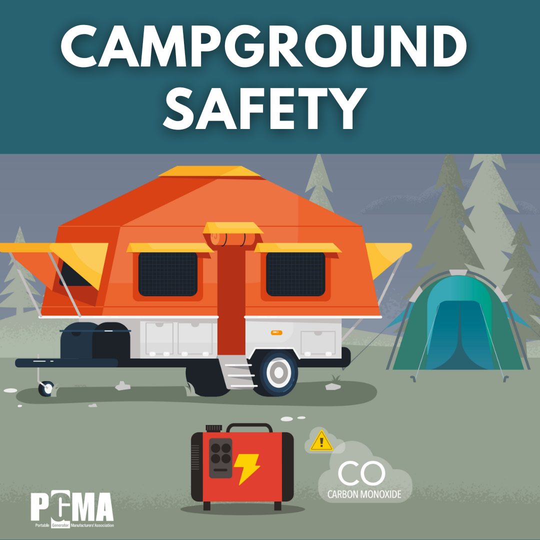 When using portable generators while camping, it's very important to avoid carbon monoxide risks. Download the Campground Safety Fact Sheet here: ow.ly/c5YI50RaLeV #PoweringYourLife ⚡️ #SafetyFirst #CampgroundSafety #PortableGeneratorSafety
