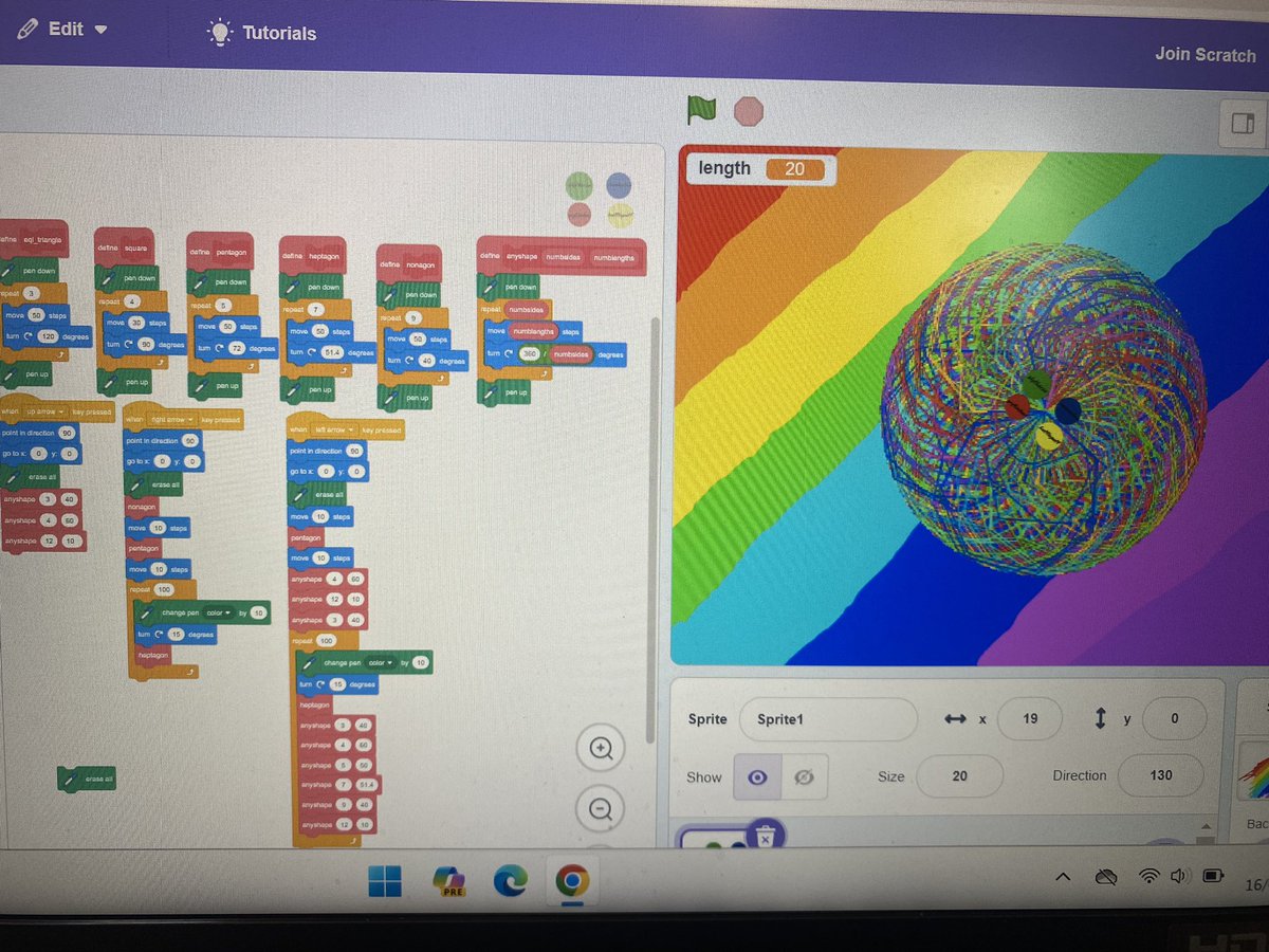 Angel in Y6 made this lovely pattern #caschat