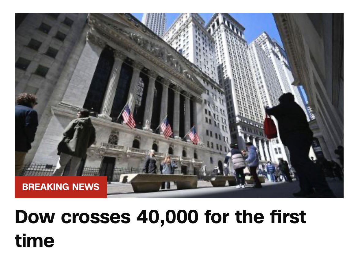 NYT: Dow crosses 40,000 for first time under Biden administration - here’s how this helps Trump.