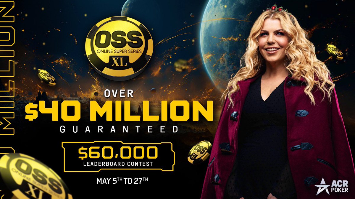 OSS is still going on at <a href="/ACR_POKER/">ACR Poker</a> and I want to give away more tickets. Like, rt and follow for a chance to win a $55 ticket. I’ll pick 5 people by Saturday afternoon so you can be in the mix on Sunday. 🎉