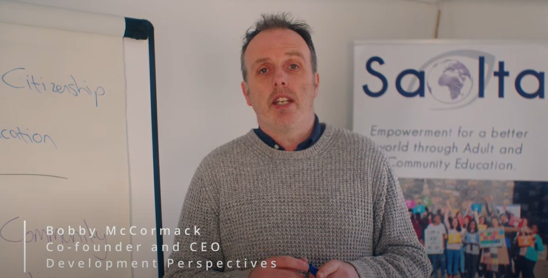 Saolta works to embed Global Citizenship Education (GCE) within Ireland's Adult and Community Education sector. In this video, @devperspectives CEO @BobbyMc2014 begins to explain what GCE is in the context of #Saolta's work. This video is the first in a series of videos that