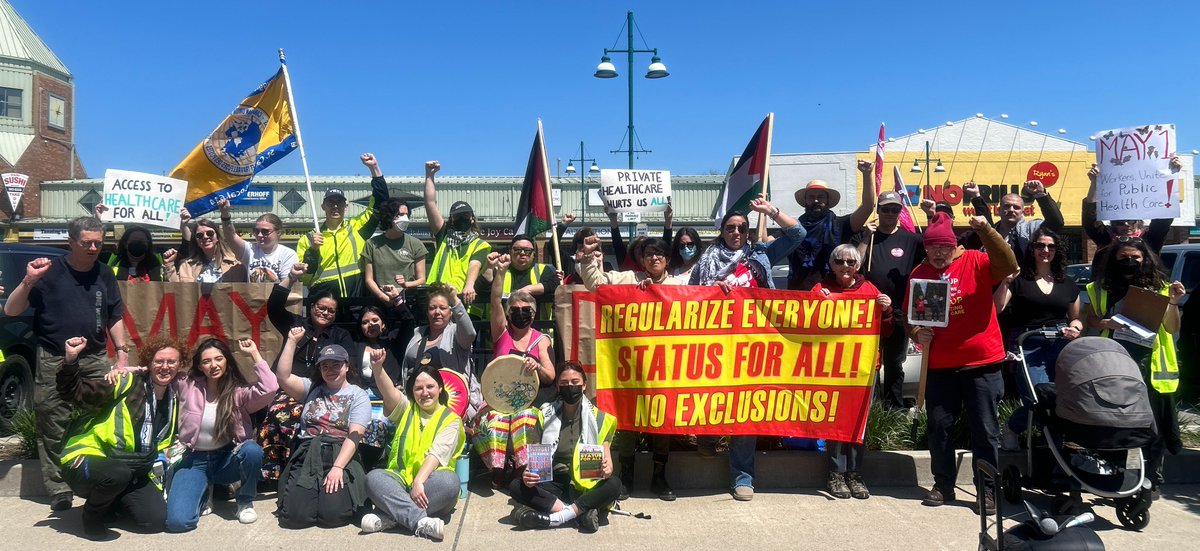 Niagara region residents know that all our struggles are connected - Indigenous sovereignty, worker rights, healthcare access, and migrant justice.

For a fair society, PM @JustinTrudeau must #RegularizeEveryone and grant #StatusForAll!

⚡️Send a message: migrantrights.ca/email