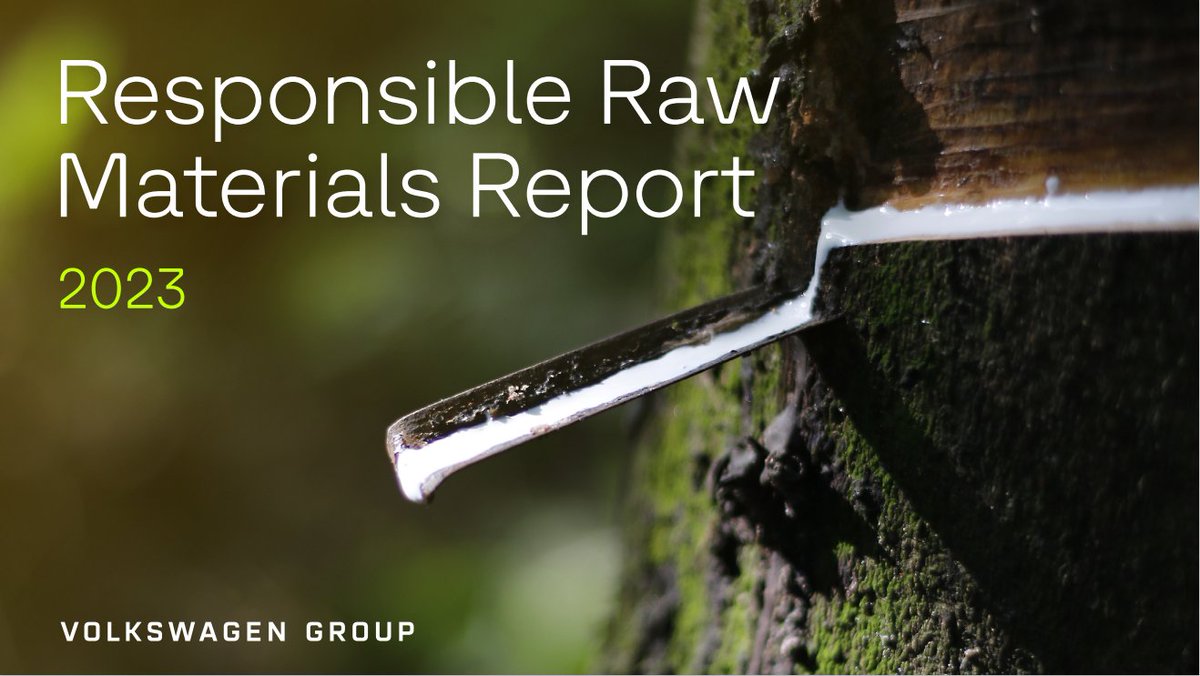 Identificare, valutare e affrontare i rischi legati alle catene di fornitura: l’impegno di <a href="/VWGroup/">Volkswagen Group</a> per l’approvvigionamento responsabile delle #materieprime si intensifica. Nel Responsible Raw Materials Report i progressi compiuti nel 2023. Più info ➡ bit.ly/3ypMY8X