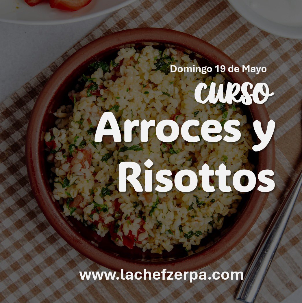 lachefzerpa's tweet image. Aprende a preparar deliciosos arroces basados en recetas de diversas partes del mundo. Domingo 19 de mayo en Cedritos Bogotá. lachefzerpa.com/curso-de-arroz… 3232248339