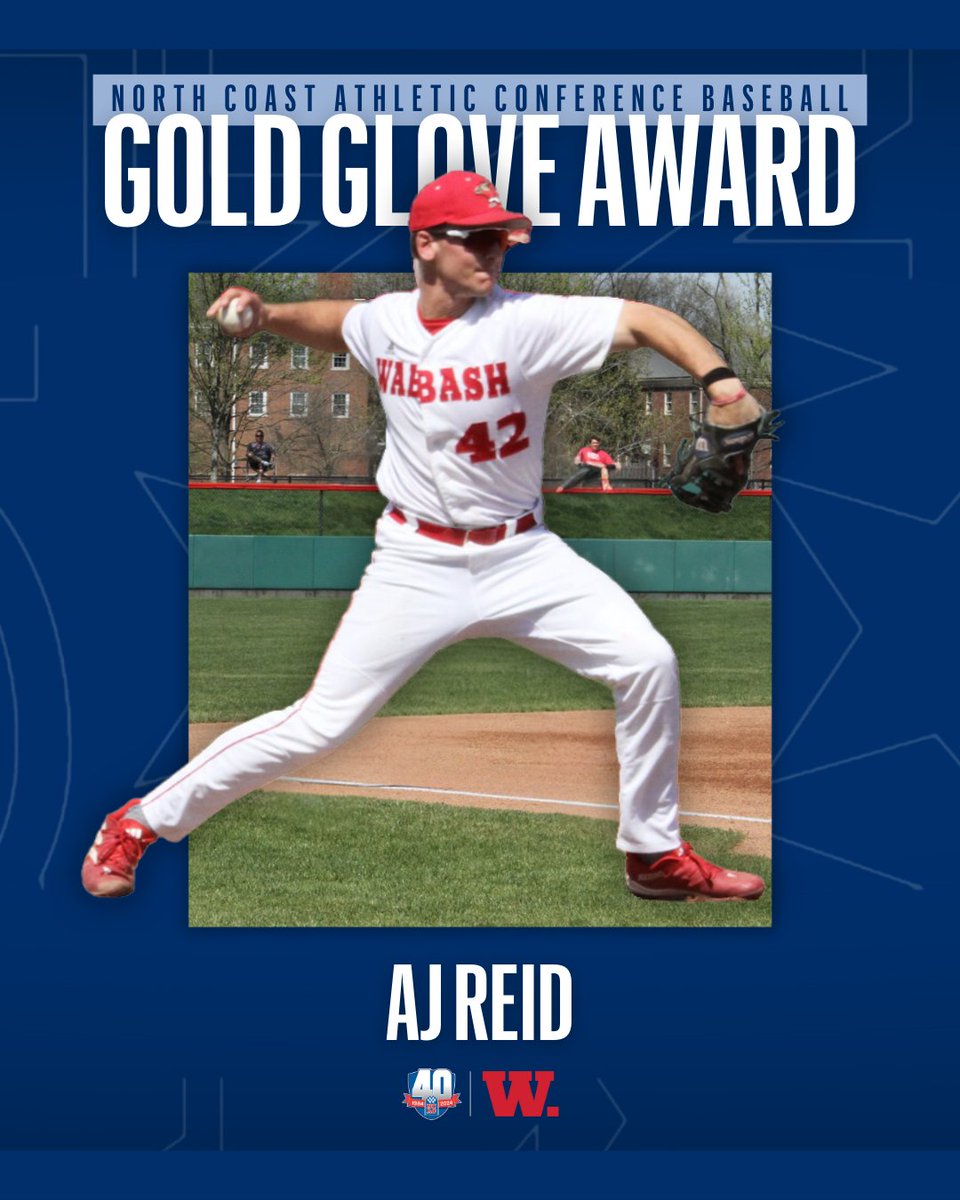AJ Reid of <a href="/WabashBaseball/">Wabash Baseball</a> earned the 2024 Baseball Gold Glove Award! #NCACPride

Find out who made the ⚾️ team: tinyurl.com/5erfzrr8