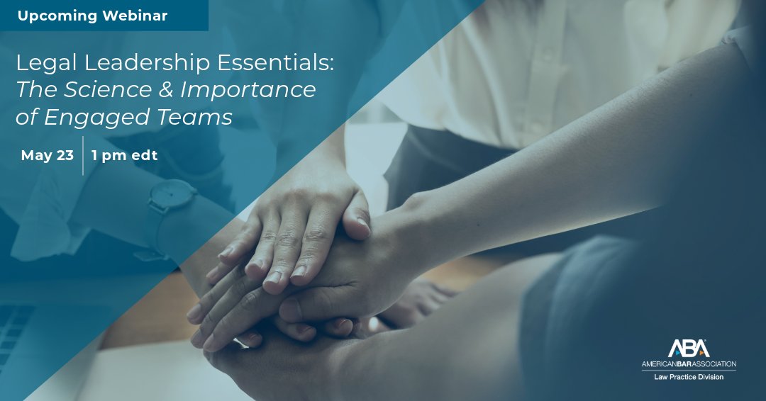 Join us for a deep dive into the science supporting effective teams in the legal profession and discover why teams are central to developing a higher functioning legal organization. Register here👉 ambar.org/jmnunk12