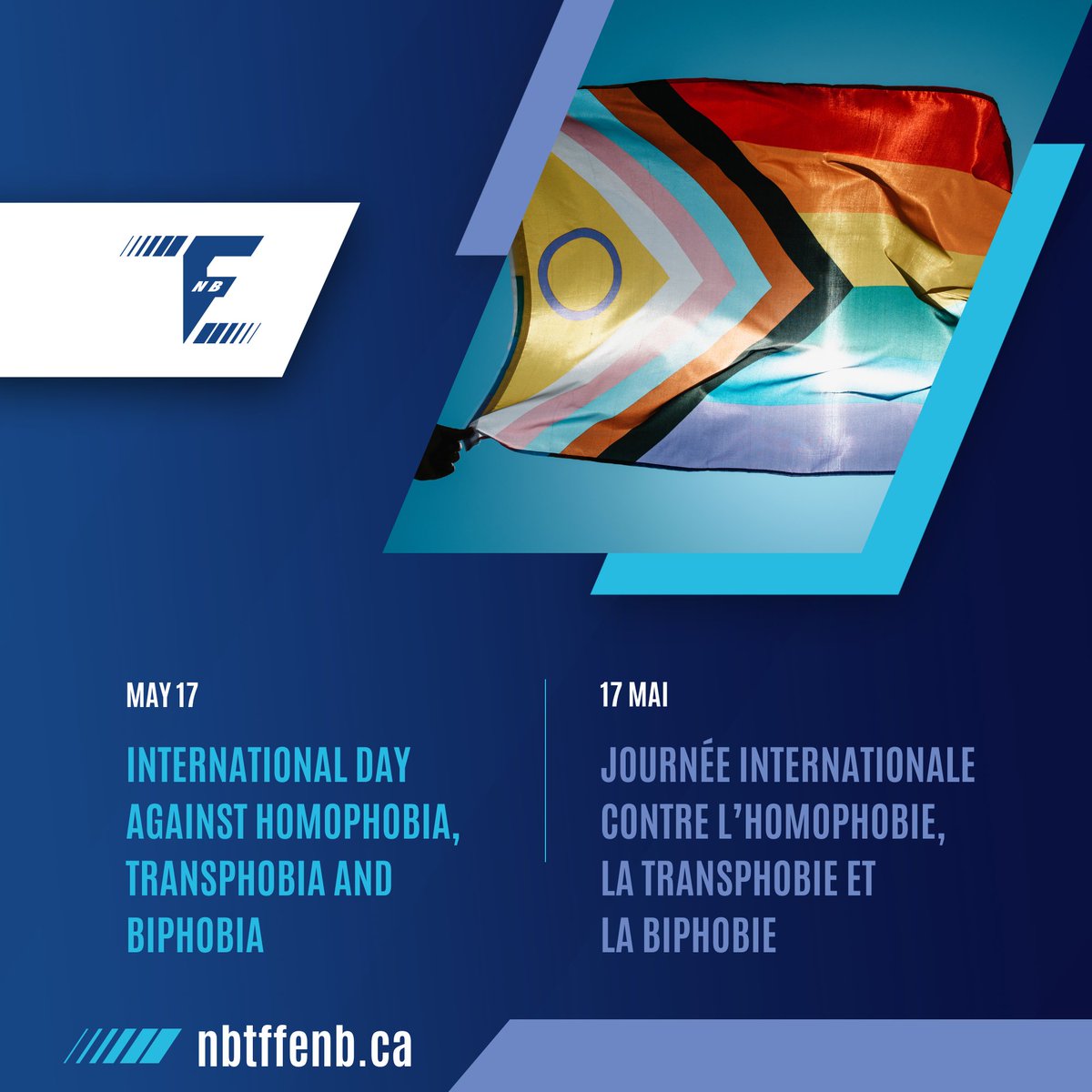 🏳️‍🌈🎉 Today, we celebrate diversity + inclusion as we mark the International Day Against Homophobia, Transphobia, and Biphobia.
🏳️‍🌈🎉 En ce 17 mai, nous célébrons la diversité + l'inclusion en soulignant la Journée internationale contre l’homophobie, la transphobie et la biphobie.