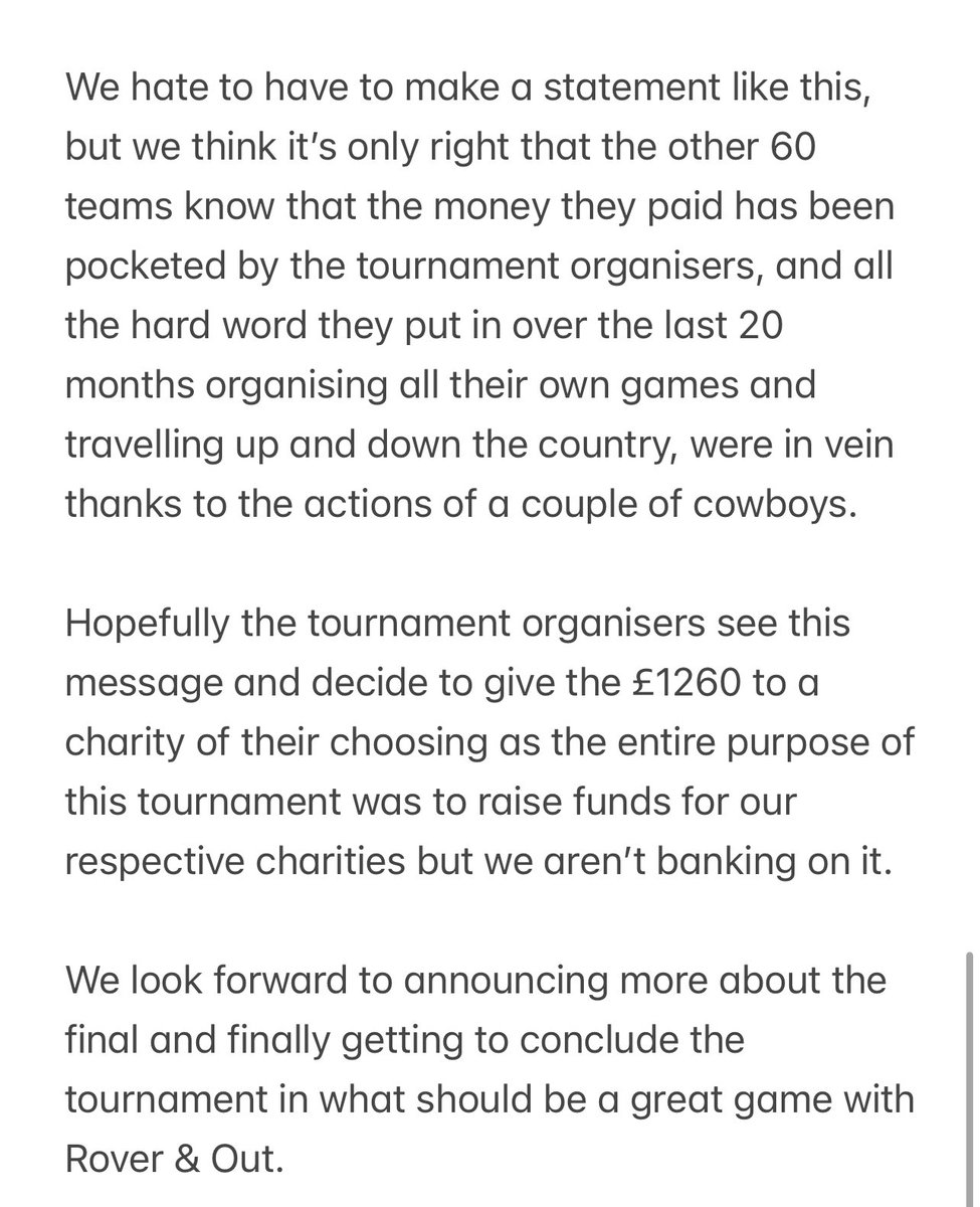 Thought we’d just give everyone a quick update on the status of the final of the <a href="/NAffinityCup/">National Affinity Cup</a> between ourselves and <a href="/roverandout/">Rover&Out !</a>. Please be sure to give this a read when you get a minute!