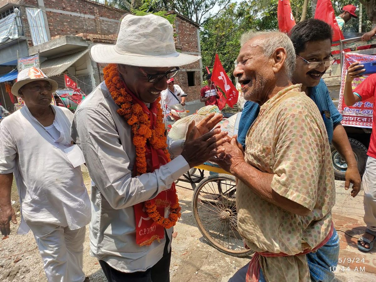 আসন্ন লোকসভা নির্বাচনে বসিরহাট কেন্দ্রে জাতীয় কংগ্রেস সমর্থিত বামফ্রন্ট মনোনীত সিপিআই(এম) প্রার্থী কমরেড নিরাপদ সরদার-এর সমর্থনে প্রচার চলছে। #GeneralElections2024 #LeftAlternative #BengalNeedsLeft #Vote4Left #CPIM