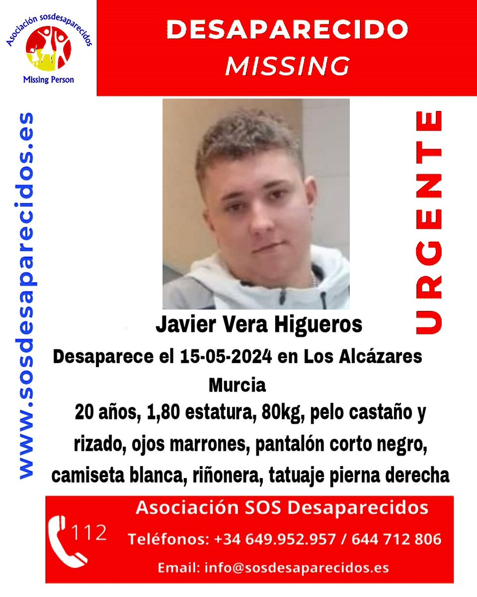 🆘 DESAPARECIDO #sosdesaparecidos #Desaparecido #Missing #España #LosAlcázares #Murcia Fuente: sosdesaparecidos Síguenos @sosdesaparecido