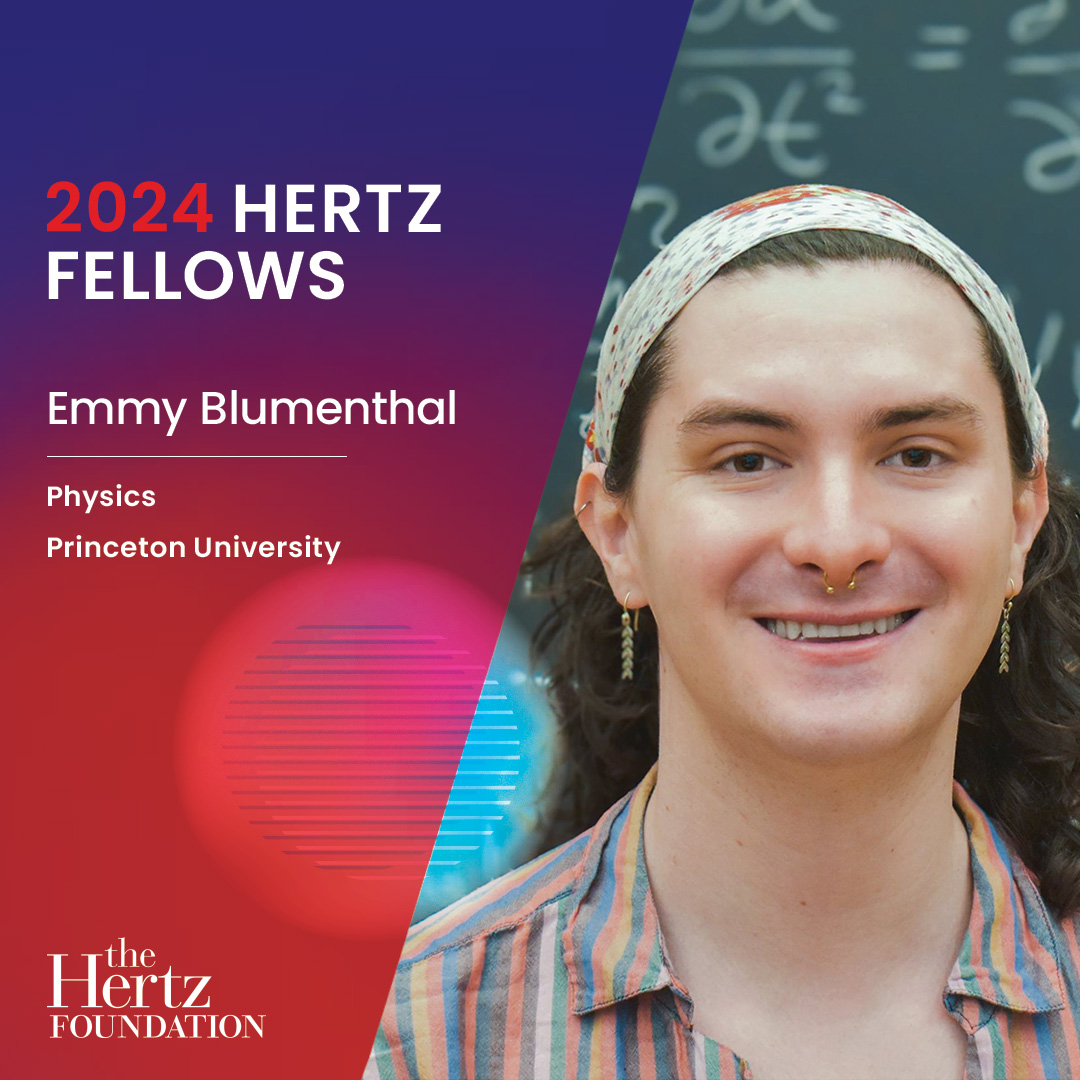 Emmy Blumenthal investigates emergent phenomena in ecological models by developing and extending theoretical techniques from statistical physics. They are currently a biophysics theory post-baccalaureate researcher at @BU_Tweets, and will attend @Princeton for a PhD in physics.