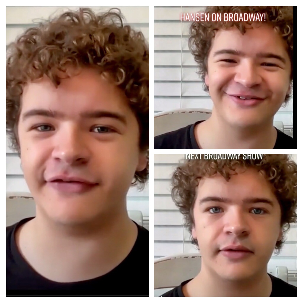 Good morning everyone this is a collage of screenshots of #GatenMatarazzo he was having an interview on the Ryan and Kelly show.