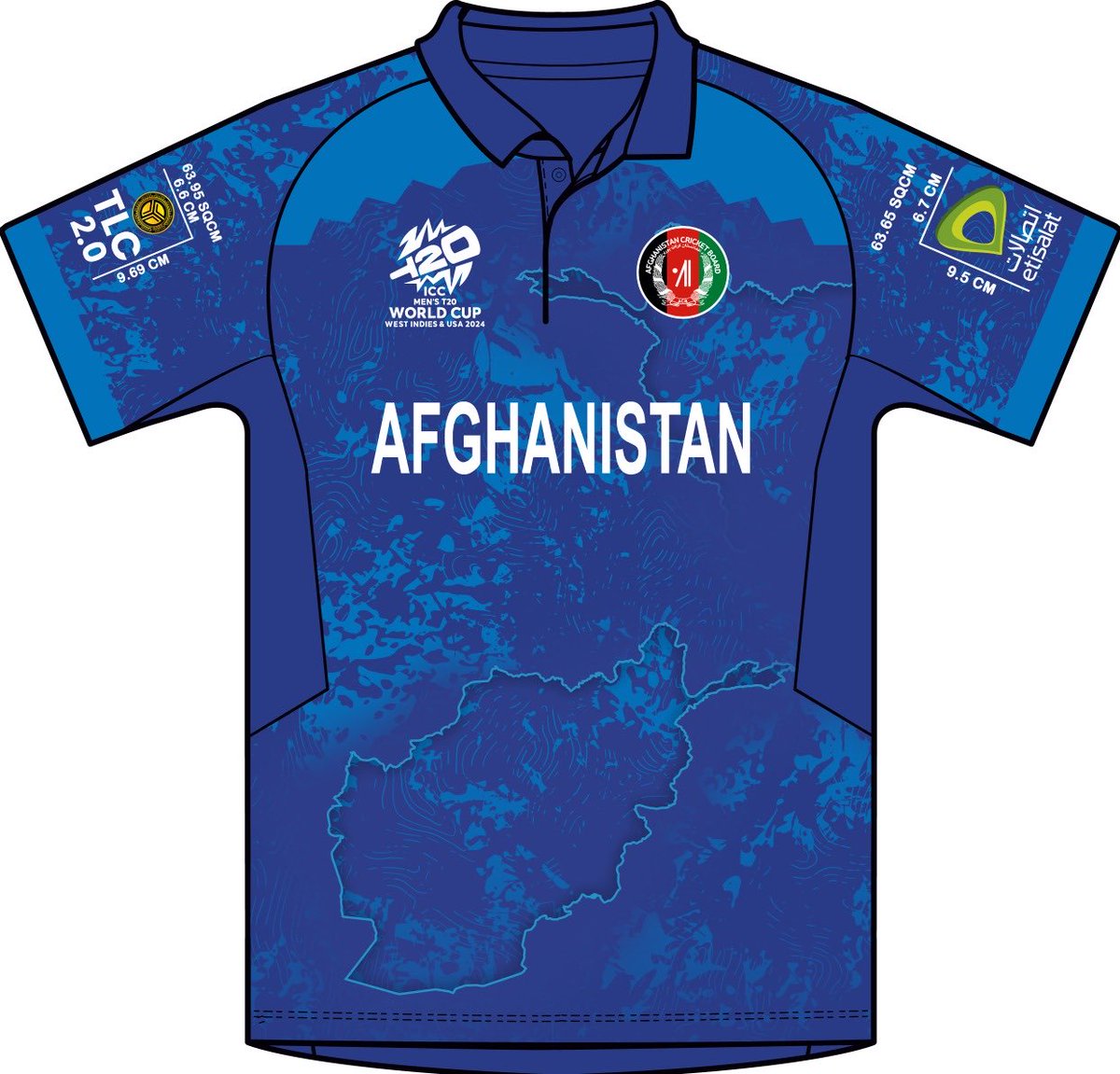 Afghanistan cricket teams’s jersey for the #T20WorldCup. What do you think of the trendy design?